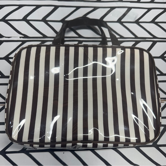 Henri Bendel Striped Hanging Cosmetic Travel Case - Picture 2 of 10